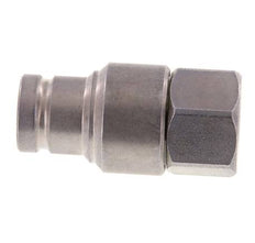 Steel DN 10 Flat Face Hydraulic Plug G 3/8 inch Female Threads ISO 16028 CEJN D 19.7mm