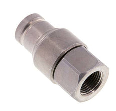 Steel DN 10 Flat Face Hydraulic Plug G 3/8 inch Female Threads ISO 16028 CEJN D 19.7mm