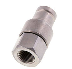 Steel DN 10 Flat Face Hydraulic Plug G 3/8 inch Female Threads ISO 16028 CEJN D 19.7mm