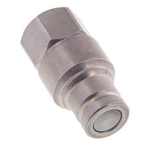 Steel DN 10 Flat Face Hydraulic Plug G 3/8 inch Female Threads ISO 16028 CEJN D 19.7mm