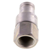 Steel DN 10 Flat Face Hydraulic Plug G 1/2 inch Female Threads ISO 16028 CEJN D 19.7mm