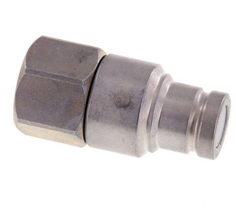 Steel DN 10 Flat Face Hydraulic Plug G 1/2 inch Female Threads ISO 16028 CEJN D 19.7mm