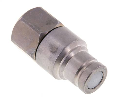 Steel DN 10 Flat Face Hydraulic Plug G 1/2 inch Female Threads ISO 16028 CEJN D 19.7mm
