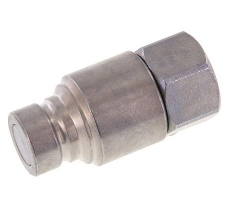 Steel DN 12.5 Flat Face Hydraulic Plug G 1/2 inch Female Threads ISO 16028 CEJN D 24.5mm