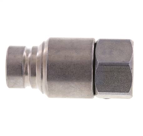 Steel DN 12.5 Flat Face Hydraulic Plug G 1/2 inch Female Threads ISO 16028 CEJN D 24.5mm
