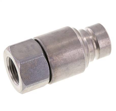 Steel DN 12.5 Flat Face Hydraulic Plug G 1/2 inch Female Threads ISO 16028 CEJN D 24.5mm
