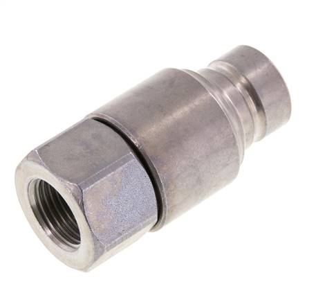 Steel DN 12.5 Flat Face Hydraulic Plug G 1/2 inch Female Threads ISO 16028 CEJN D 24.5mm