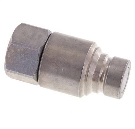Steel DN 12.5 Flat Face Hydraulic Plug G 1/2 inch Female Threads ISO 16028 CEJN D 24.5mm