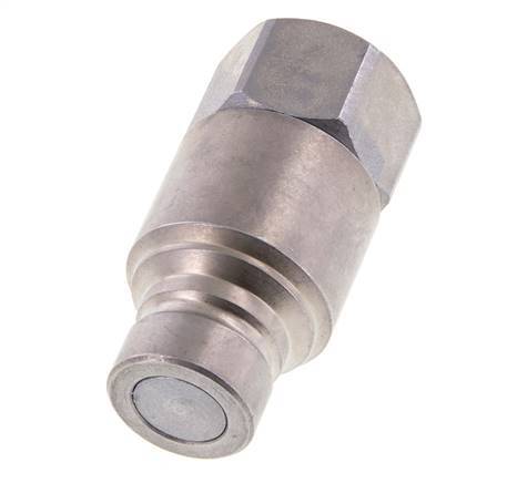 Steel DN 12.5 Flat Face Hydraulic Plug G 1/2 inch Female Threads ISO 16028 CEJN D 24.5mm