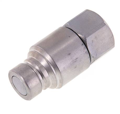 Steel DN 12.5 Flat Face Hydraulic Plug G 3/4 inch Female Threads ISO 16028 CEJN D 24.5mm