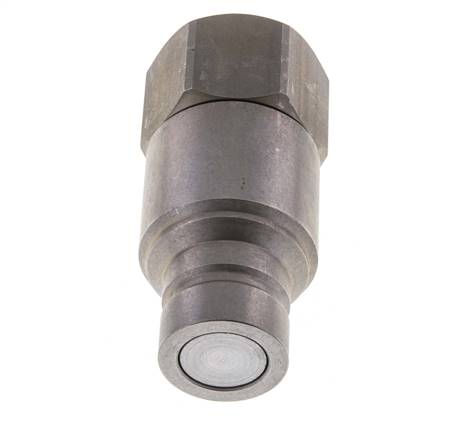 Steel DN 19 Flat Face Hydraulic Plug G 1 inch Female Threads ISO 16028 CEJN D 30mm