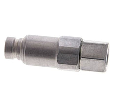 Steel DN 6.3 Flat Face Hydraulic Plug G 1/4 inch Female Threads ISO 16028 CEJN Pressure Eliminator D 16.2mm