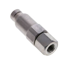 Steel DN 6.3 Flat Face Hydraulic Plug G 1/4 inch Female Threads ISO 16028 CEJN Pressure Eliminator D 16.2mm