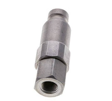 Steel DN 6.3 Flat Face Hydraulic Plug G 1/4 inch Female Threads ISO 16028 CEJN Pressure Eliminator D 16.2mm
