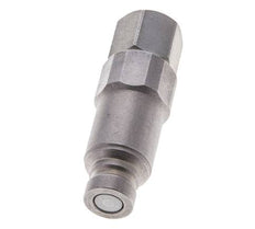 Steel DN 6.3 Flat Face Hydraulic Plug G 1/4 inch Female Threads ISO 16028 CEJN Pressure Eliminator D 16.2mm