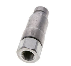 Steel DN 12.5 Flat Face Hydraulic Plug G 1/2 inch Female Threads ISO 16028 CEJN Pressure Eliminator D 24.5mm