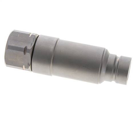 Steel DN 19 Flat Face Hydraulic Plug G 3/4 inch Female Threads ISO 16028 CEJN Pressure Eliminator D 30mm