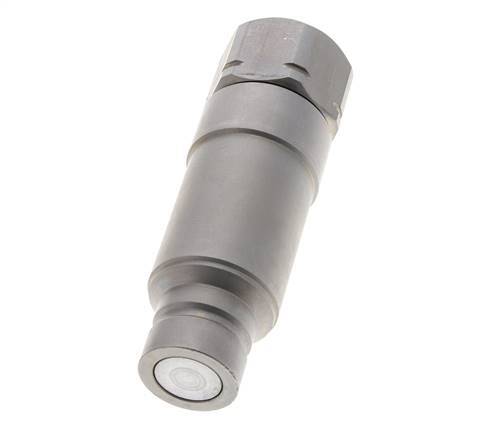 Steel DN 19 Flat Face Hydraulic Plug G 3/4 inch Female Threads ISO 16028 CEJN Pressure Eliminator D 30mm