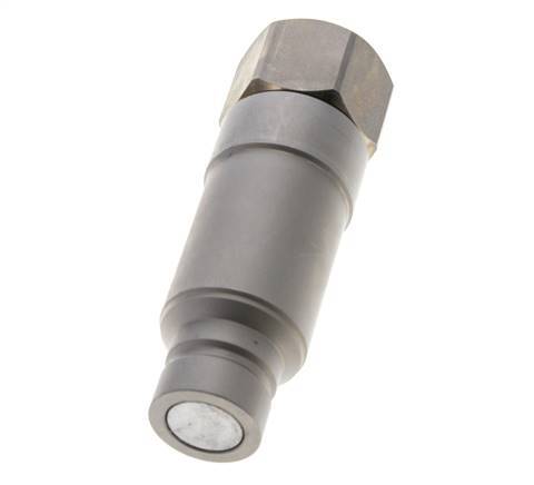 Steel DN 19 Flat Face Hydraulic Plug G 1 inch Female Threads ISO 16028 CEJN Pressure Eliminator D 30mm