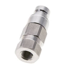 Stainless Steel DN 6 Flat Face Hydraulic Plug G 1/4 inch Female Threads ISO 16028 D 16.2mm