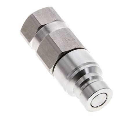 Stainless Steel DN 6 Flat Face Hydraulic Plug G 1/4 inch Female Threads ISO 16028 D 16.2mm