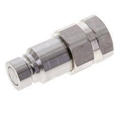 Stainless Steel DN 12 Flat Face Hydraulic Plug G 1/2 inch Female Threads ISO 16028 D 24.5mm