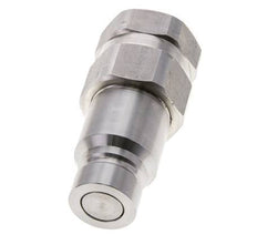 Stainless Steel DN 12 Flat Face Hydraulic Plug G 1/2 inch Female Threads ISO 16028 D 24.5mm