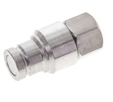 Stainless Steel DN 10 Flat Face Hydraulic Plug G 3/8 inch Female Threads ISO 16028 CEJN D 19.7mm