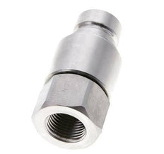 Stainless Steel DN 12 Flat Face Hydraulic Plug G 1/2 inch Female Threads ISO 16028 CEJN D 24.5mm