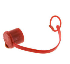 24.5 mm Plastic Dust Protection Cap For Coupling plug with Chain [2 Pieces]