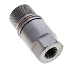 Steel DN 12.8 Flat Face Hydraulic Socket G 1/2 inch Female Threads ISO 16028 D M36 x 2