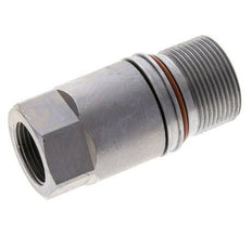 Steel DN 12.8 Flat Face Hydraulic Socket G 3/4 inch Female Threads ISO 16028 D M36 x 2