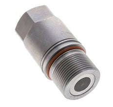 Steel DN 12.8 Flat Face Hydraulic Socket G 3/4 inch Female Threads ISO 16028 D M36 x 2