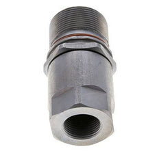 Steel DN 15 Flat Face Hydraulic Socket G 3/4 inch Female Threads ISO 16028 D M43 x 2