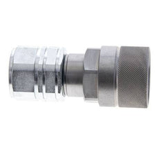 Steel DN 12.8 Flat Face Hydraulic Plug G 3/4 inch Female Threads ISO 16028 D M36 x 2