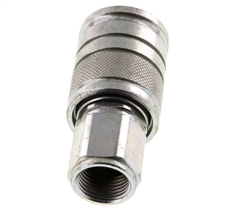 Steel DN 10 Hydraulic Coupling Socket M18x1.5 Female Threads ISO 7241-1 A D 17.3mm