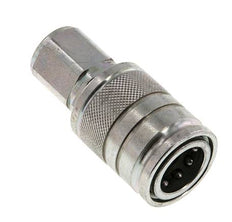 Steel DN 10 Hydraulic Coupling Socket M18x1.5 Female Threads ISO 7241-1 A D 17.3mm