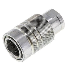 Steel DN 10 Hydraulic Coupling Socket G 3/8 inch Female Threads ISO 7241-1 A D 16mm