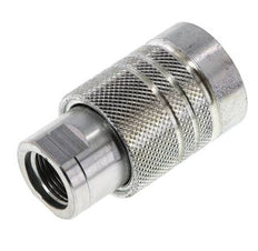 Steel DN 10 Hydraulic Coupling Socket G 3/8 inch Female Threads ISO 7241-1 A D 16mm