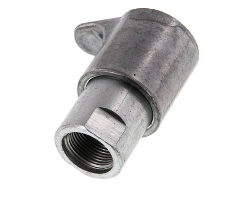 Steel DN 12.5 Hydraulic Coupling Socket M22x1.5 Female Threads ISO 7241-1 A UNIMOG D 20.5mm