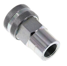 Steel DN 20 Hydraulic Coupling Socket G 3/4 inch Female Threads ISO 7241-1 A D 29.1mm