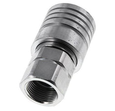 Steel DN 25 Hydraulic Coupling Socket G 1 inch Female Threads ISO 7241-1 A D 34.3mm