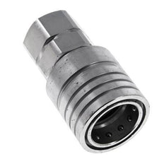 Steel DN 25 Hydraulic Coupling Socket G 1 inch Female Threads ISO 7241-1 A D 34.3mm