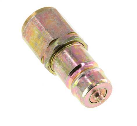 Steel DN 10 Hydraulic Coupling Plug M16x1.5 Female Threads ISO 7241-1 A D 17.3mm
