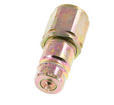 Steel DN 10 Hydraulic Coupling Plug M16x1.5 Female Threads ISO 7241-1 A D 17.3mm