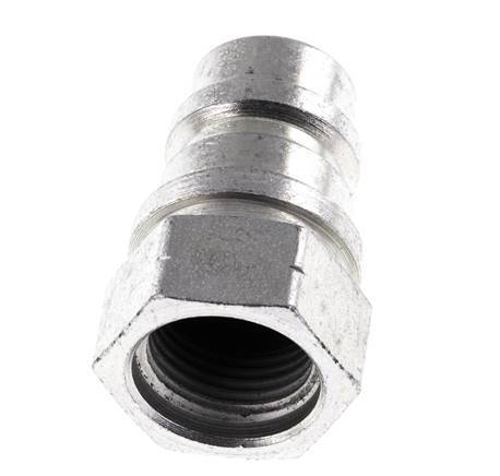 Steel DN 10 Hydraulic Coupling Plug G 3/8 inch Female Threads ISO 7241-1 A D 16mm
