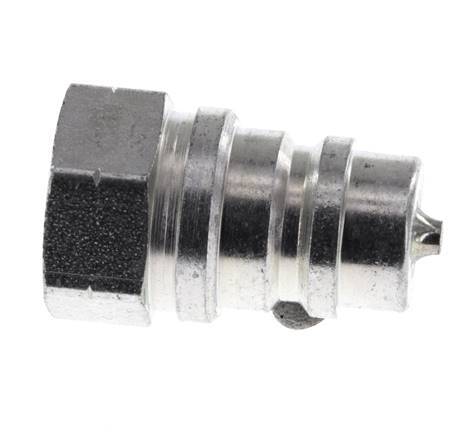 Steel DN 10 Hydraulic Coupling Plug G 3/8 inch Female Threads ISO 7241-1 A D 16mm