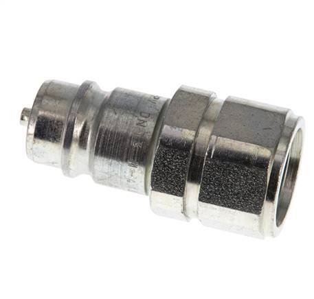 Steel DN 12.5 Hydraulic Coupling Plug M22x1.5 Female Threads ISO 7241-1 A D 20.5mm