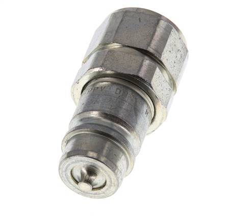 Steel DN 12.5 Hydraulic Coupling Plug M22x1.5 Female Threads ISO 7241-1 A D 20.5mm