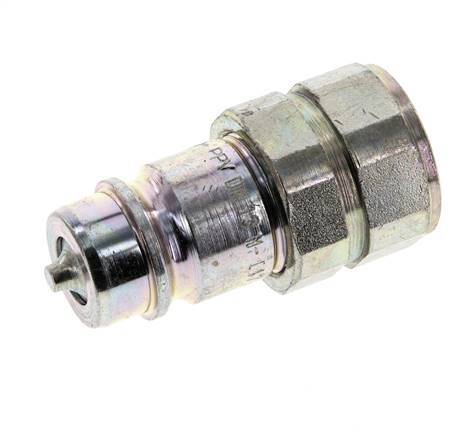 Steel DN 12.5 Hydraulic Coupling Plug G 1/2 inch Female Threads ISO 7241-1 A D 20.5mm